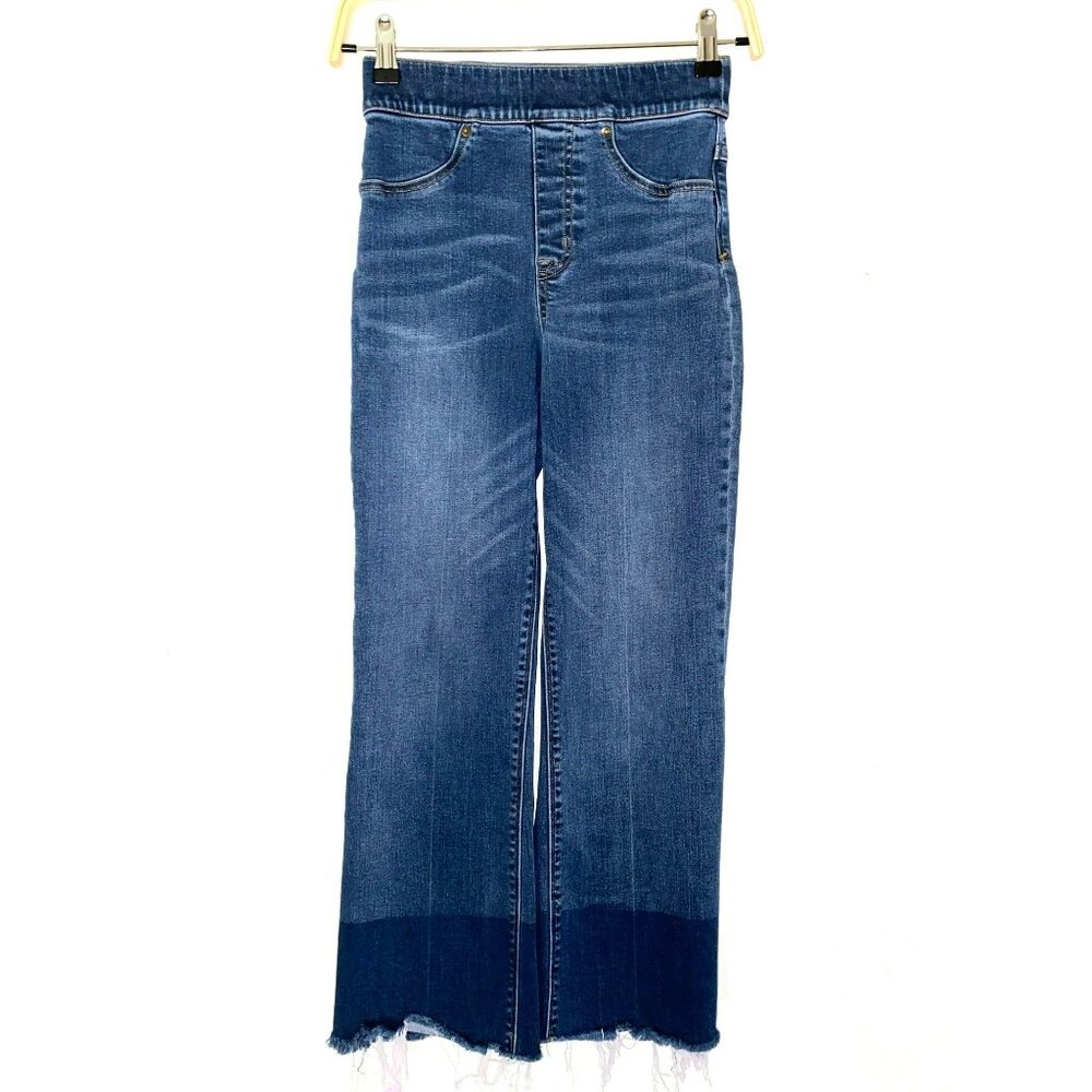 Spanx Pull-on Jeans Cropped Flared 2 tone Size XS